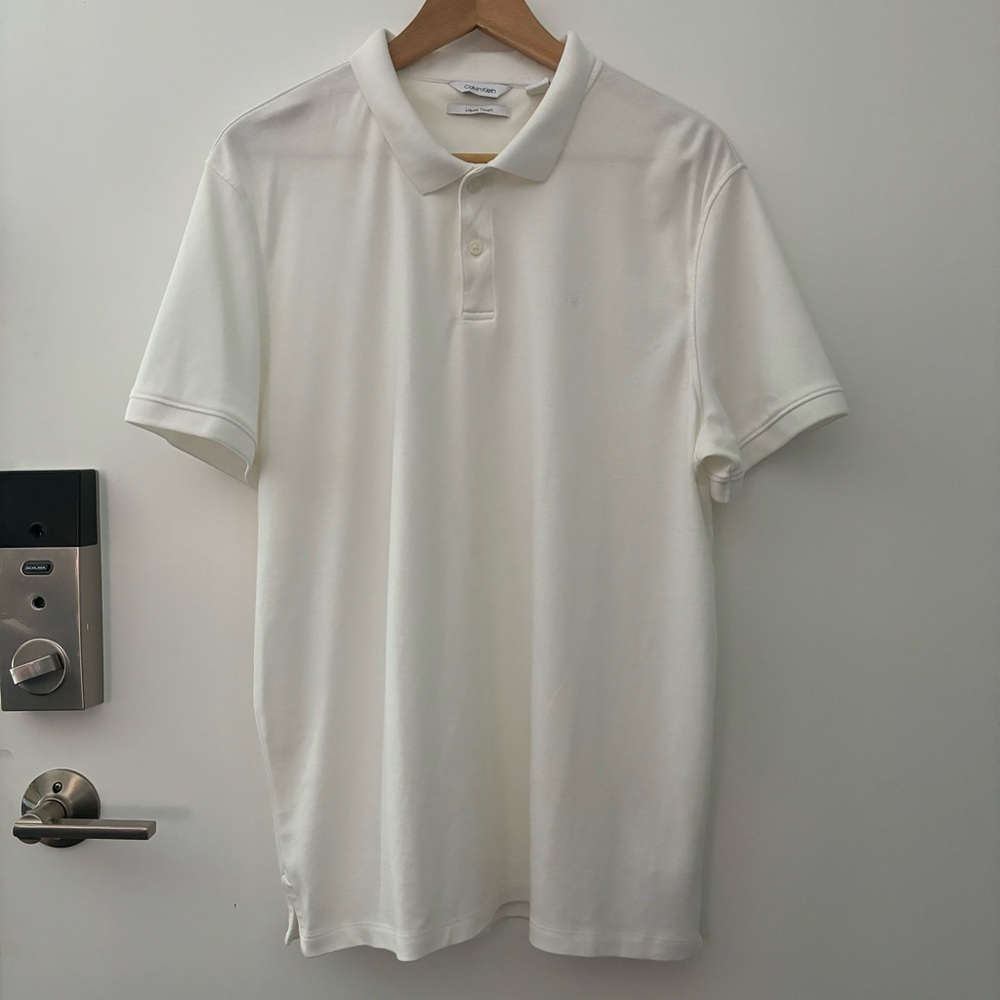 Calvin Klein Mens Liquid Touch Polo